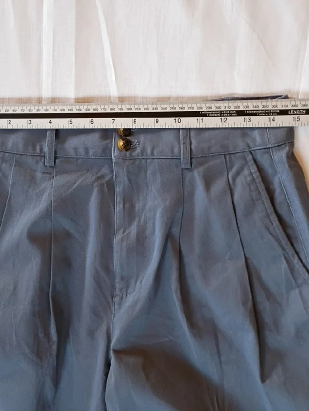Madewell Women's Slate Blue Pleated Chinos Pants Size 6 New WT